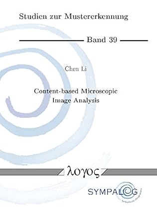 content based microscopic image analysis 1st edition chen li 3832542531, 978-3832542535