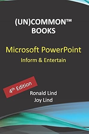 microsoft powerpoint inform and entertain common books computer and technology series 1st edition ronald lind