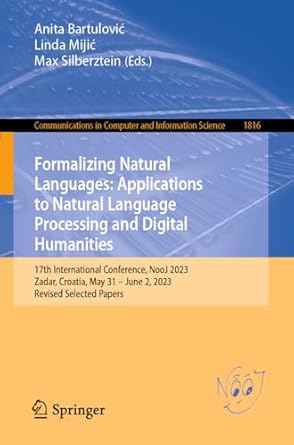 formalizing natural languages applications to natural language processing and digital humanities 17th