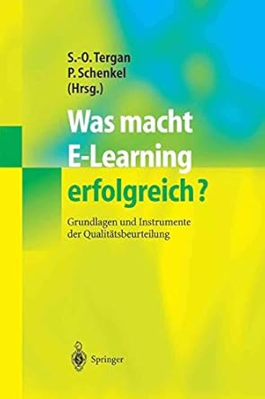 was macht e learning erfolgreich grundlagen und instrumente der qualitatsbeurteilung 1st edition sigmar olaf