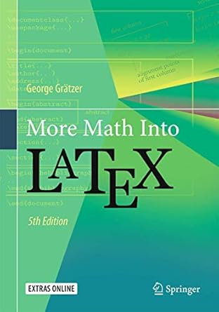 more math into latex 1st edition george gratzer 3319237950, 978-3319237954