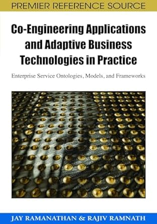 co engineering applications and adaptive business technologies in practice enterprise service ontologies