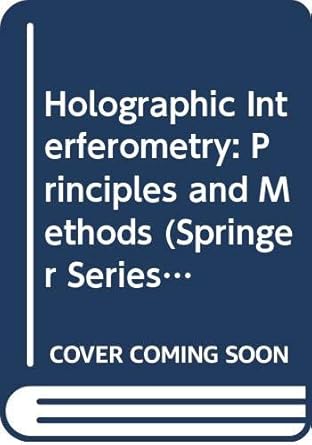 holographic interferometry principles and methods 1st edition pramod k rastogi 0387573542, 978-0387573540