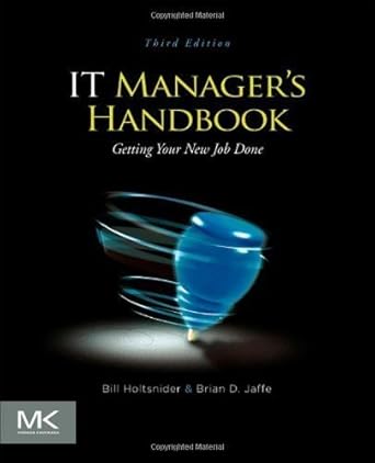 it managers handbook getting your new job done 1st edition bill holtsnider ,brian d jaffe 0124159494,