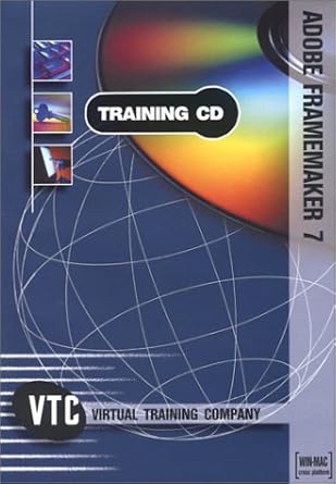 adobe framemaker 7 vtc training cd 1st edition mario leone 1932072187, 978-1932072181