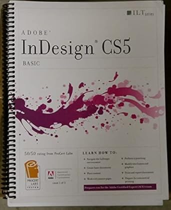 indesign cs5 basic 1st edition axzo press 1426020937, 978-1426020933