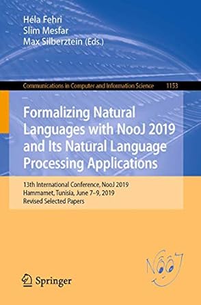 formalizing natural languages with nooj 2019 and its natural language processing applications 13th
