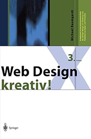 web design kreativ 1st edition michael baumgardt 3642630898, 978-3642630897