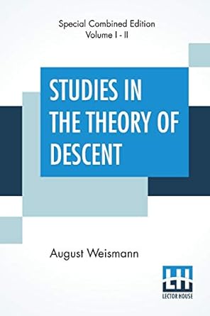 studies in the theory of descent with notes prefatory notice additions by the author translated and edited