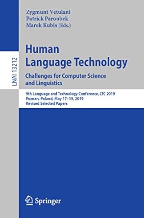 human language technology challenges for computer science and linguistics 9th language and technology