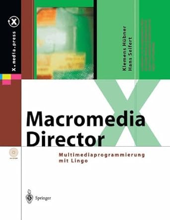 macromedia director multimediaprogrammierung mit lingo 1st edition klemens h bner 3540408584, 978-3540408581
