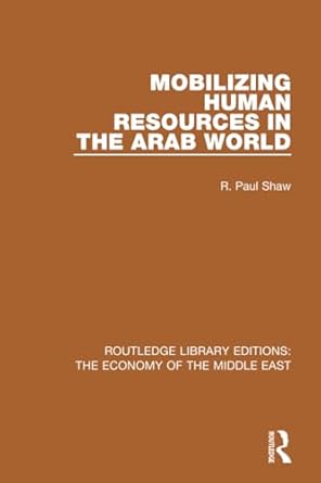 mobilizing human resources in the arab world 1st edition r paul shaw 1138820237, 978-1138820234
