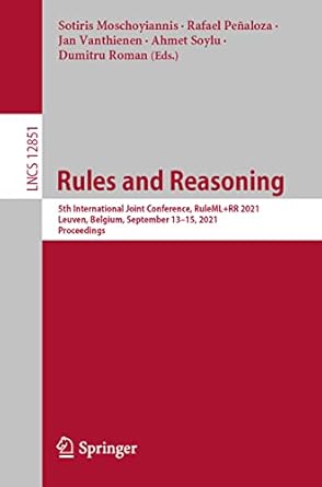 rules and reasoning 5th international joint conference ruleml+rr 2021 leuven belgium september 13 15 2021