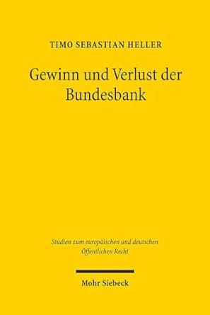 gewinn und verlust der bundesbank 1st edition timo sebastian heller 3161575962, 978-3161575969