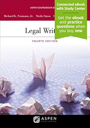 legal writing connected ebook with study center 1st edition richard k neumann jr ,sheila simon ,suzianne d