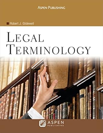 legal terminology 1st edition robert j glidewell 0735576971, 978-0735576971