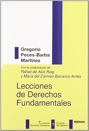 lecciones de derechos fundamentales 1st edition gregorio peces barba martinez ,rafael de asis roig ,m del