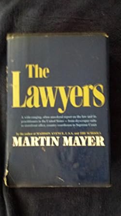 the lawyers 1st edition martin mayer 0060128763, 978-0060128760