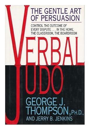 verbal judo 1st edition george j thompson 0688122639, 978-0688122638
