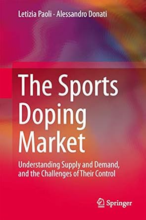 the sports doping market understanding supply and demand and the challenges of their control 1st edition