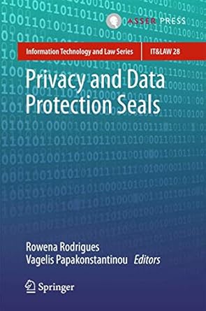 privacy and data protection seals 1st edition rowena rodrigues ,vagelis papakonstantinou 9462652279,