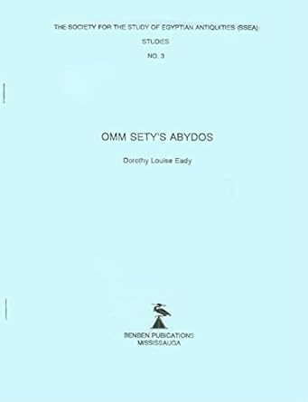 omm setys abydos 1st edition dorothy louise eady 0920808093, 978-0920808092