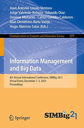 information management and big data 8th annual international conference simbig 2021 virtual event december 1