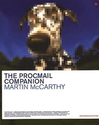 procmail companion 1st edition martin mccarthy 0201737906, 978-0201737905