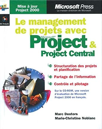 management de projets avec microsoft project et project central 1st edition destors ,marie christine noblanc