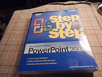microsoft office powerpoint 2003 step by step 1st edition online training solutions inc 0735615225,