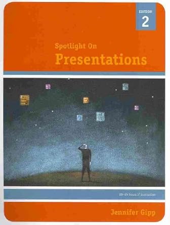 spotlight on presentations 1st edition jennifer gipp 1423904346, 978-1423904342