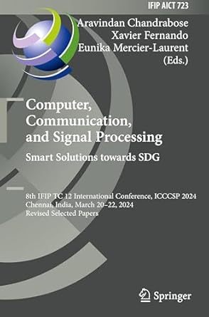 computer communication and signal processing smart solutions towards sdg 8th ifip tc 12 international