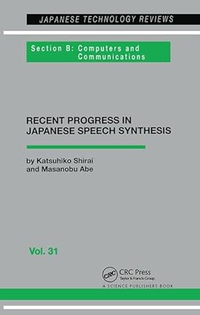 japanese speech synthesis 1st edition jeffry h shirai 1138422185, 978-1138422186