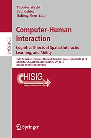 computer human interaction cognitive effects of spatial interaction learning and ability 25th australian