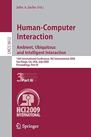 human computer interaction ambient ubiquitous and intelligent interaction 13th international conference hci