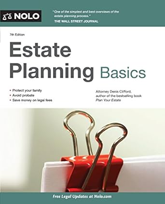 estate planning basics 1st edition denis clifford 1413319254, 978-1413319255