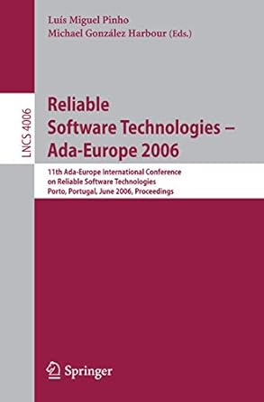 reliable software technologies ada europe 2006 11th ada europe international conference on reliable software