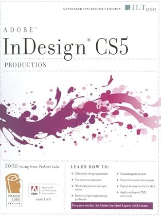 indesign cs5   ace 1st edition jim o'shea 1426028067, 978-1426028069