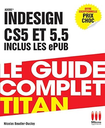 adobe indesign cs5 et 5 5 inclus les epub 1st edition nicolas boudier ducloy 2822400660, 978-2822400664