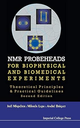 nmr probeheads for biophysical and biomedical experiments theoretical principles and practical guidelines 1st