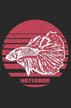 notebook dieses notizbuch / skizzenbuch gefallt jedem fan von siamesischen kampffischen ca a5 110 seiten