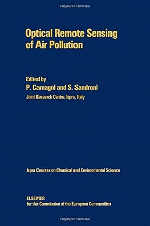 optical remote sensing of air pollution lectures of a course held at the joint research centre ispra 12 15