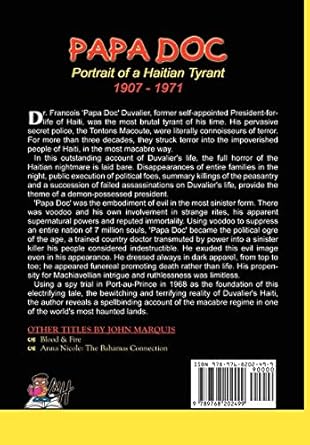 papa doc portrait of a haitian tyrant 1st edition john marquis 9768202491, 978-9768202499