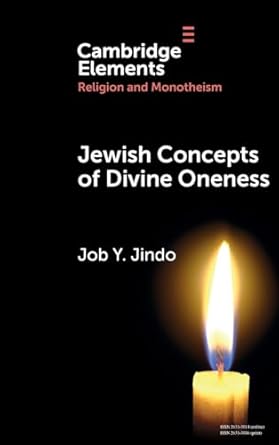 jewish concepts of divine oneness a comparative introduction 1st edition job y jindo 1009495186,