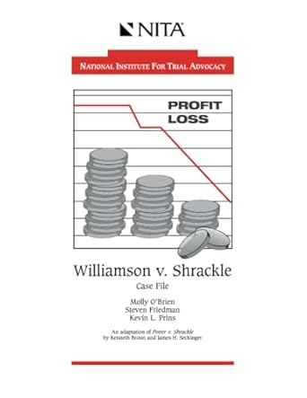 williamson v shrackle case file 1st edition friedman 1556816804, 978-1556816802