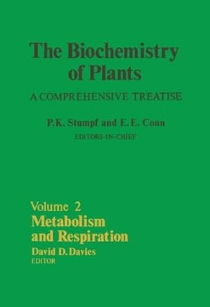 metabolism and respiration a comprehensive treatise 1st edition david d davies 1483206890, 978-1483206899