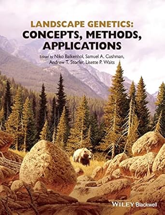 landscape genetics concepts methods applications 1st edition niko balkenhol ,samuel cushman ,andrew storfer