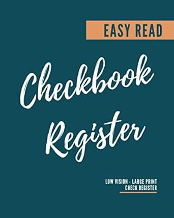 easy read checkbook register 7 column checking and debit transaction register personal checking account