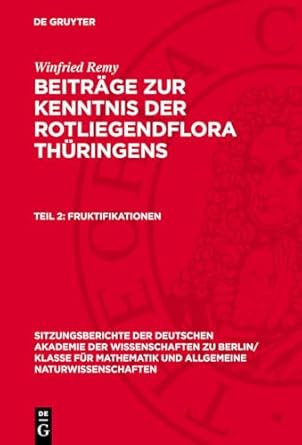 fruktifikationen 1st edition winfried remy 3112726707, 978-3112726709