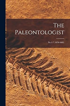 the paleontologist no 1 7 1st edition anonymous 1018160442, 978-1018160443
